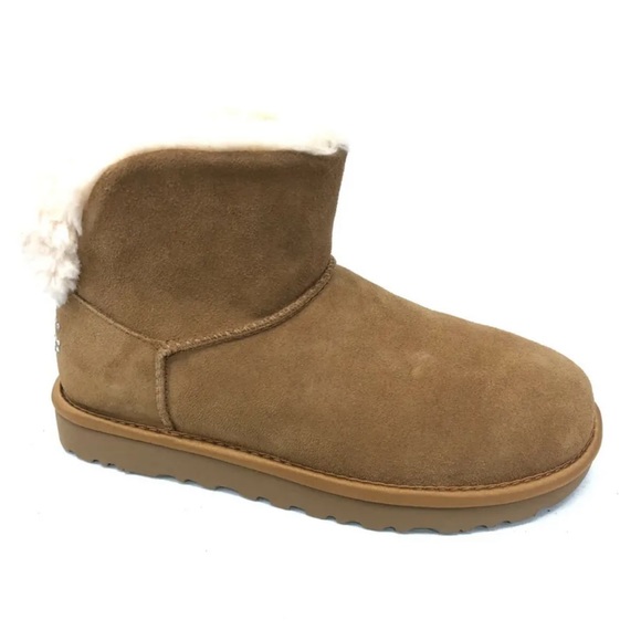 NWB UGG Classic Bling Mini Soft Brown Boot - Size 10 - Picture 4 of 6